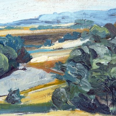 Le bocage de Monts, huile sur toile