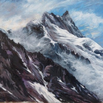 Massif de la Meige, huile sur toile