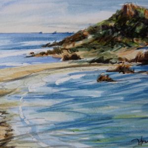 Cap Taillat, aquarelle