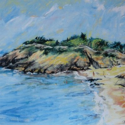 Pointe du Roc, huile sur toile