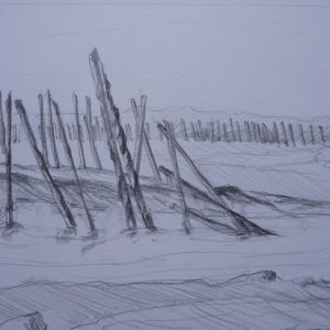 Bouchots, dessin préparatoire