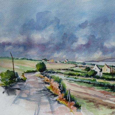 Bas Saint-Laurent : l’Île Verte, aquarelle