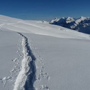 Les Grandes Platières et le massif du Mont-Blanc