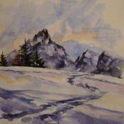 La Pointe Percée, aquarelle