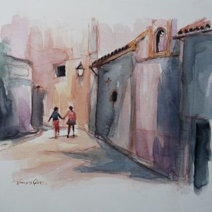 Cordoue, aquarelle