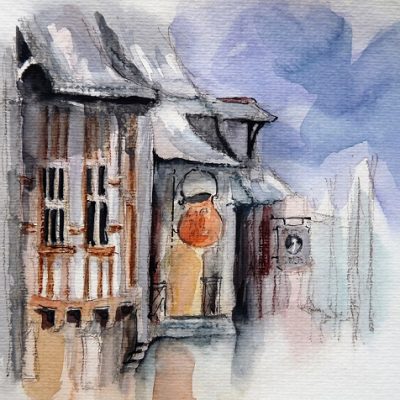 Concarneau, aquarelle