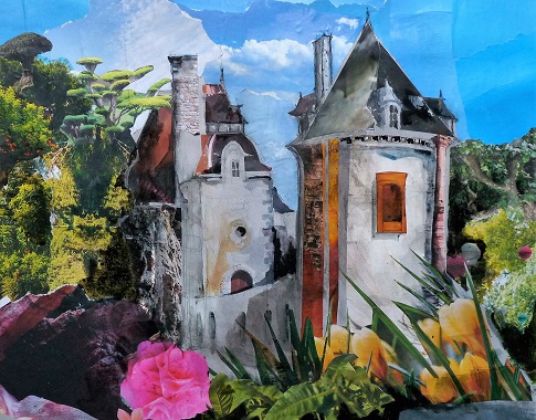 Château de Montreuil-sur-Ille, collage (premier prix Sérusier)